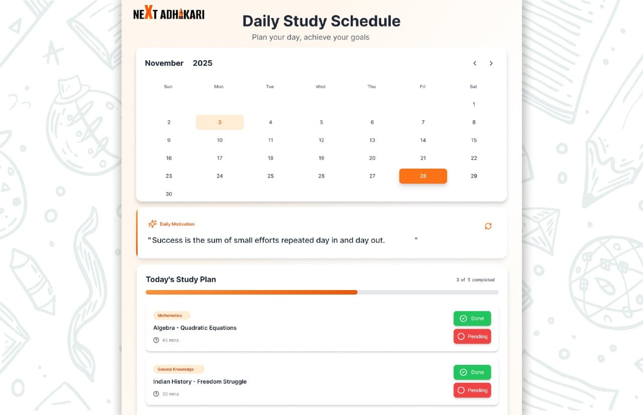 Generate Your Personalized Study Roadmap